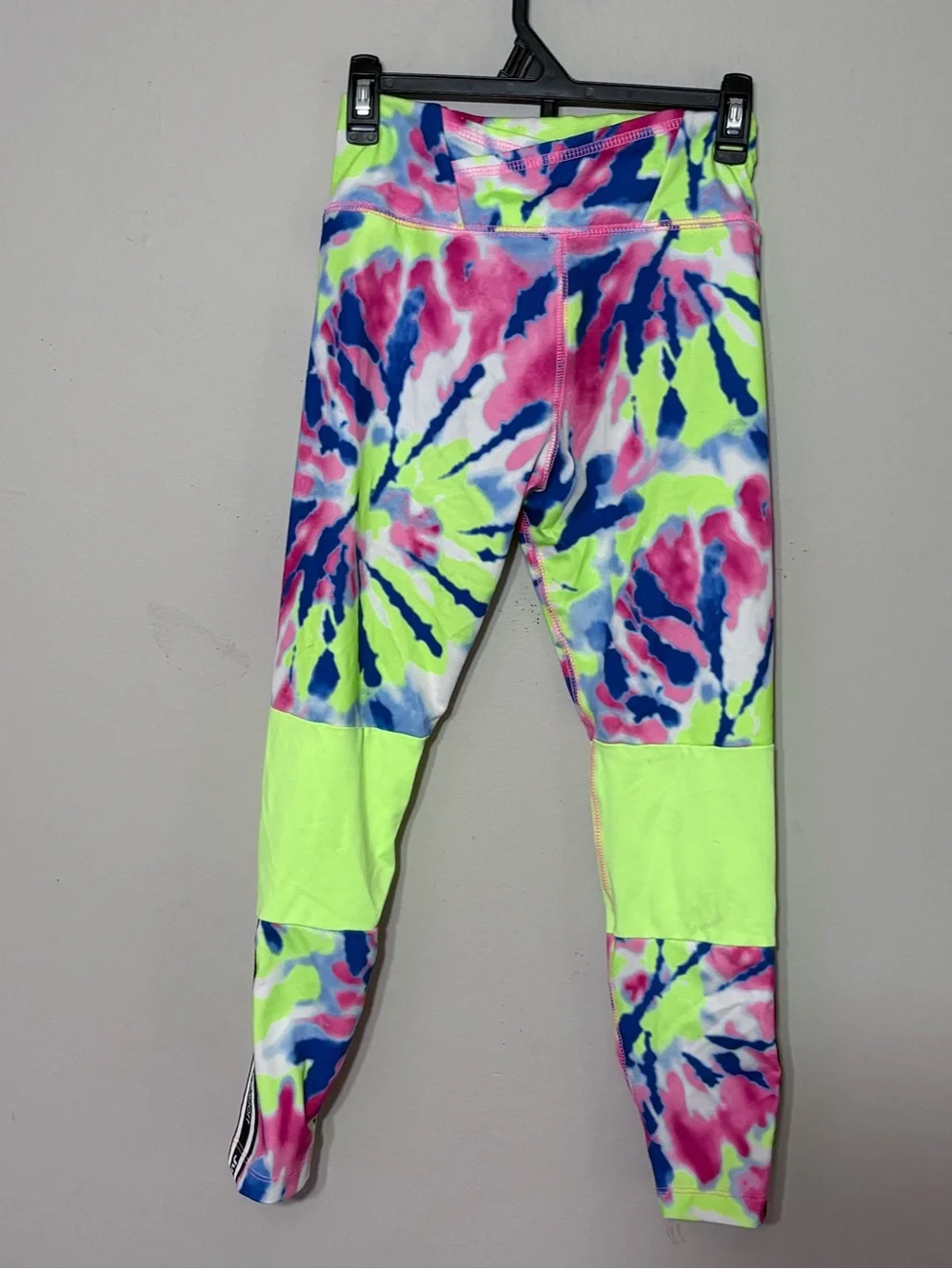 Justice Neon Tie-Dye Leggings - Pink, Blue & Neon Green